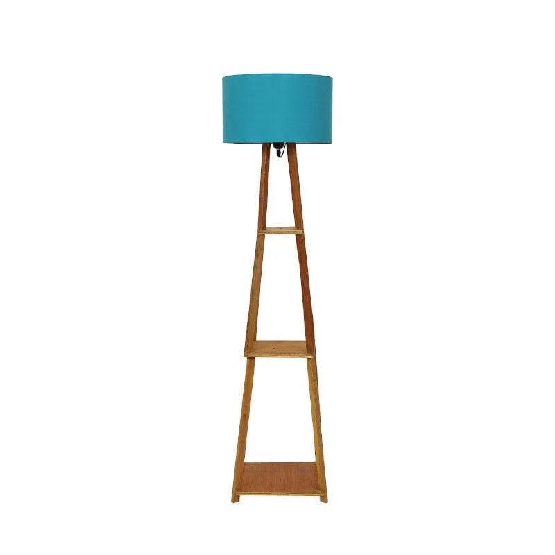 Blace Netima Floor Lamp With Shelf - Teal media 5