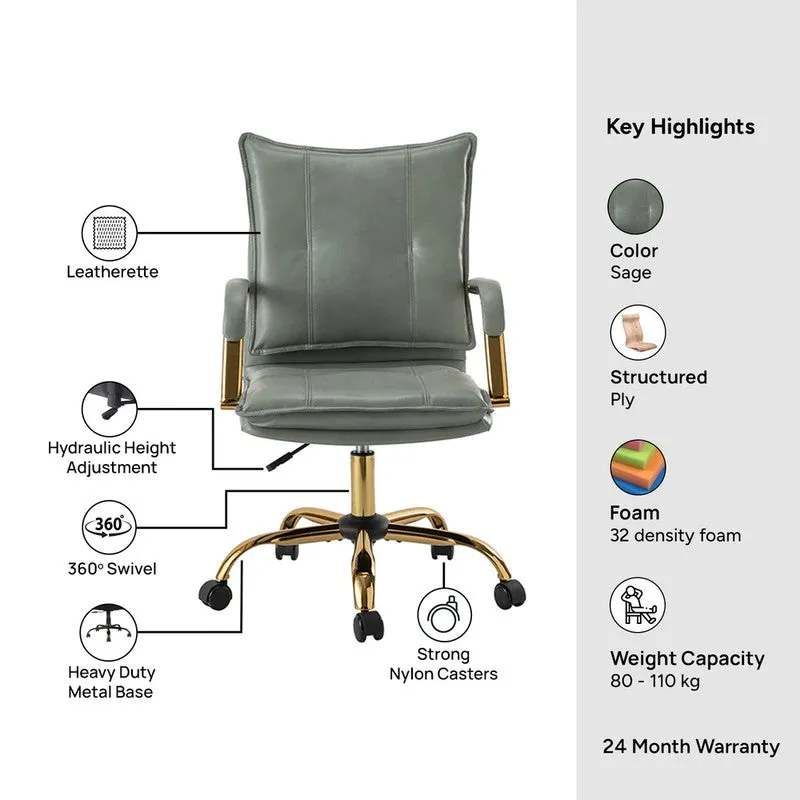 Synkra Metal Office Chair - Green media 9