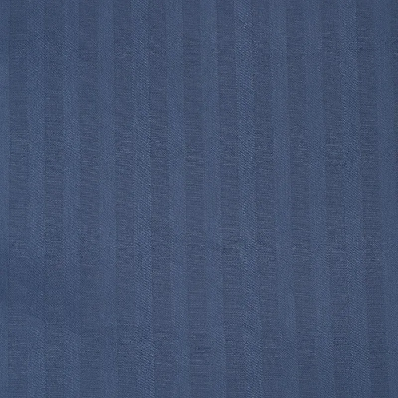 Royal Stripe Cotton Bedsheet (Mid Blue) - 210 TC media 5