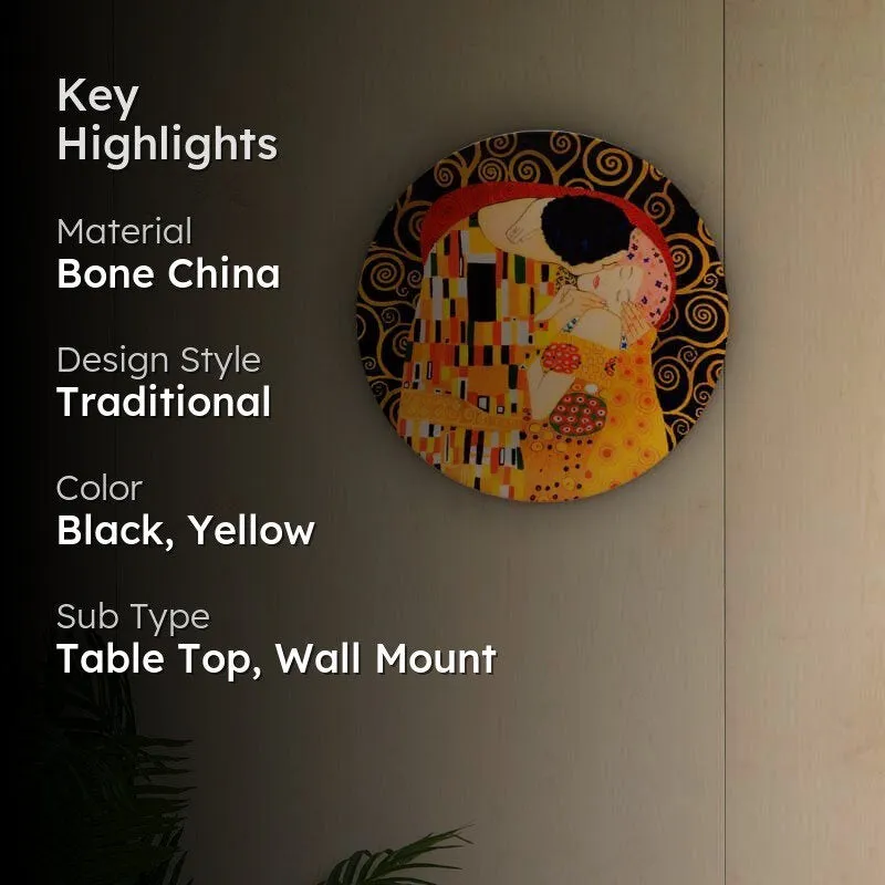 The Kiss by Klimt Decorative Plate media 2