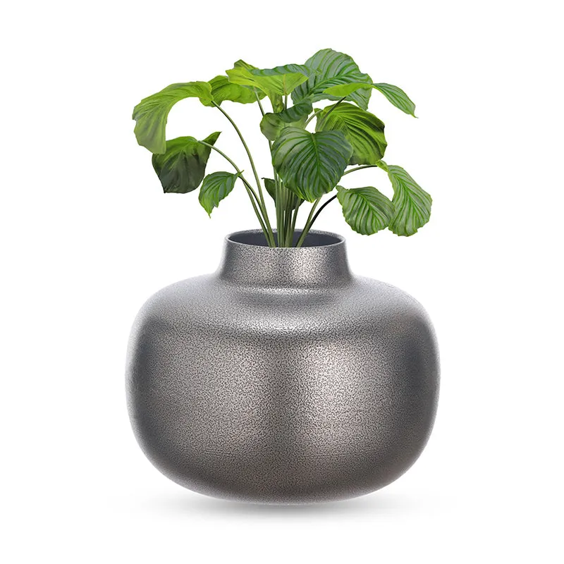 Alexei Metal Vase - Grey media 4