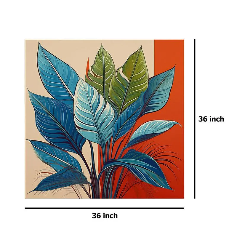Leafy Branch Poly Canvas Wall Painting media 8