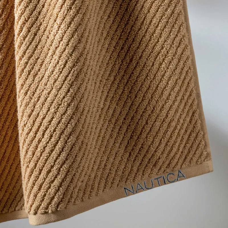 Nautica Riviera Bath Towel - Beige media 3