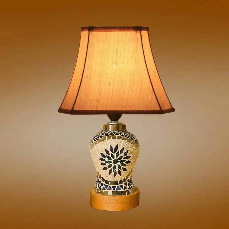 Floranira Square Wooden Table Lamp - Multicolor media 7