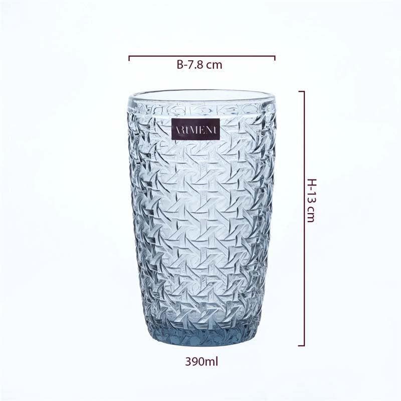 Elixir Tall Glass (Grey) (390 ml ) - Set Of Four media 5