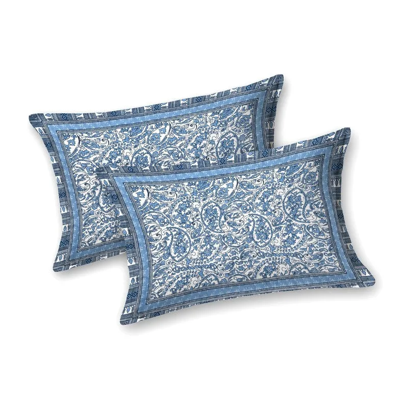 Formix Cotton Bedsheet (Blue) - 240 TC media 4