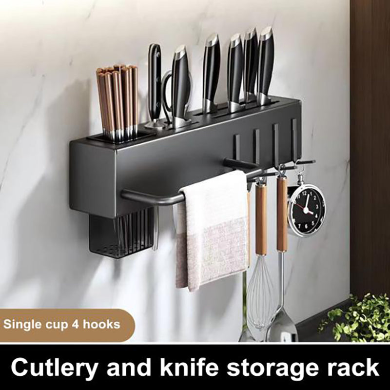 Slice & Hang Stick-on Knife Rack With Hook media 7