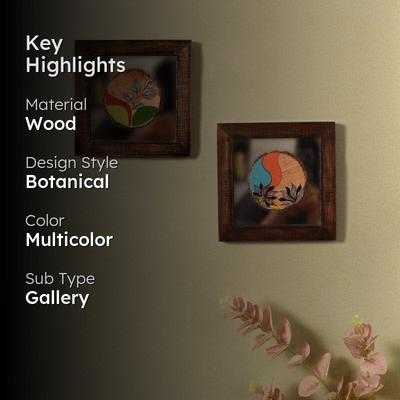 Abstract Flora Wall Art - Set Of Two media 2