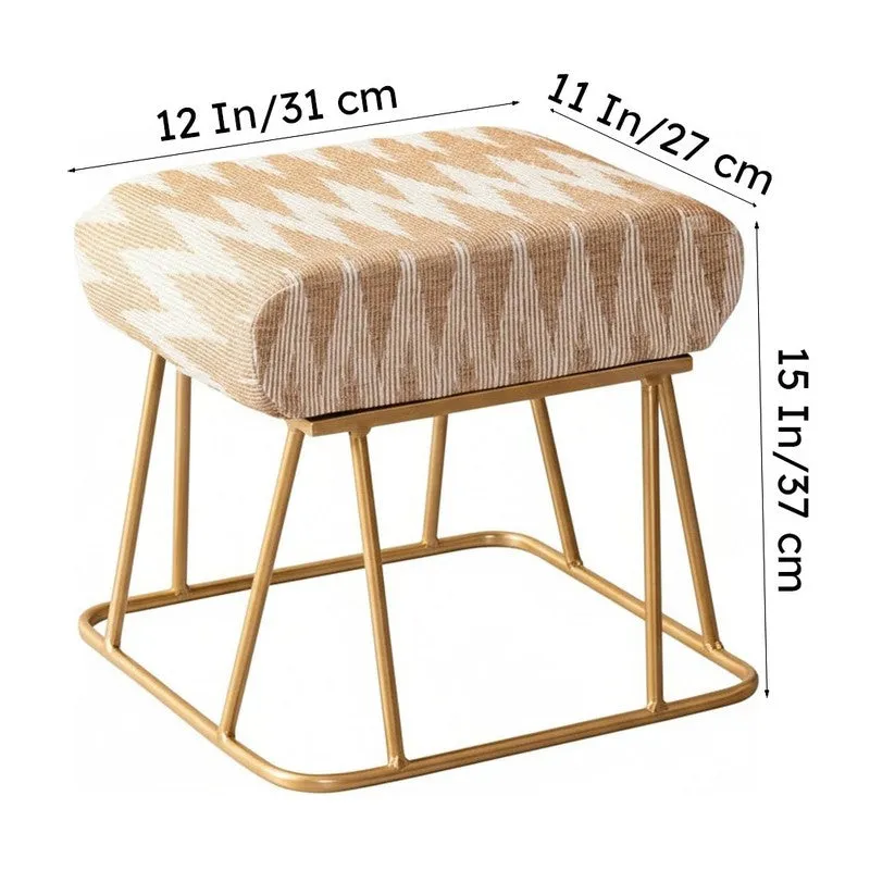 Aspari Metallic Stool - Set Of Two media 7