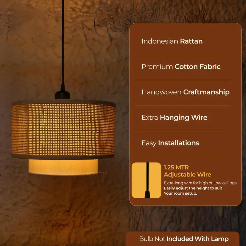 Zyricus Rattan Ceiling Lamp media 5
