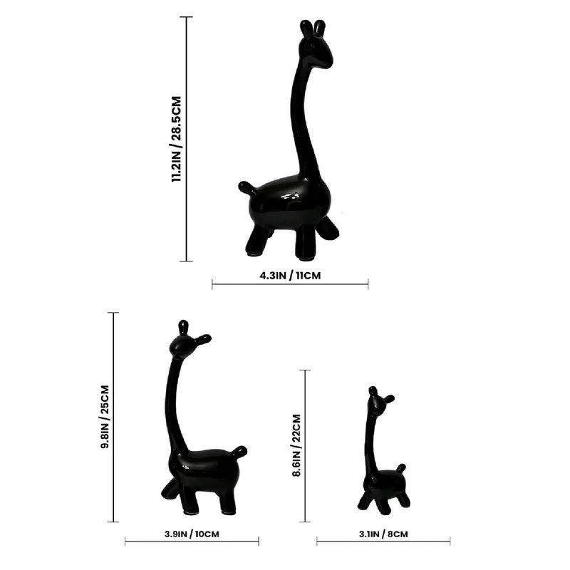 Artistry Giraffe Trio Showpiece - Set Of Three media 7