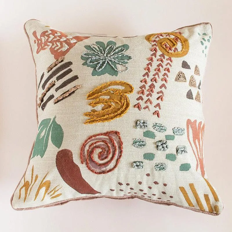 Nadyne Embroidered Cushion Cover media 1
