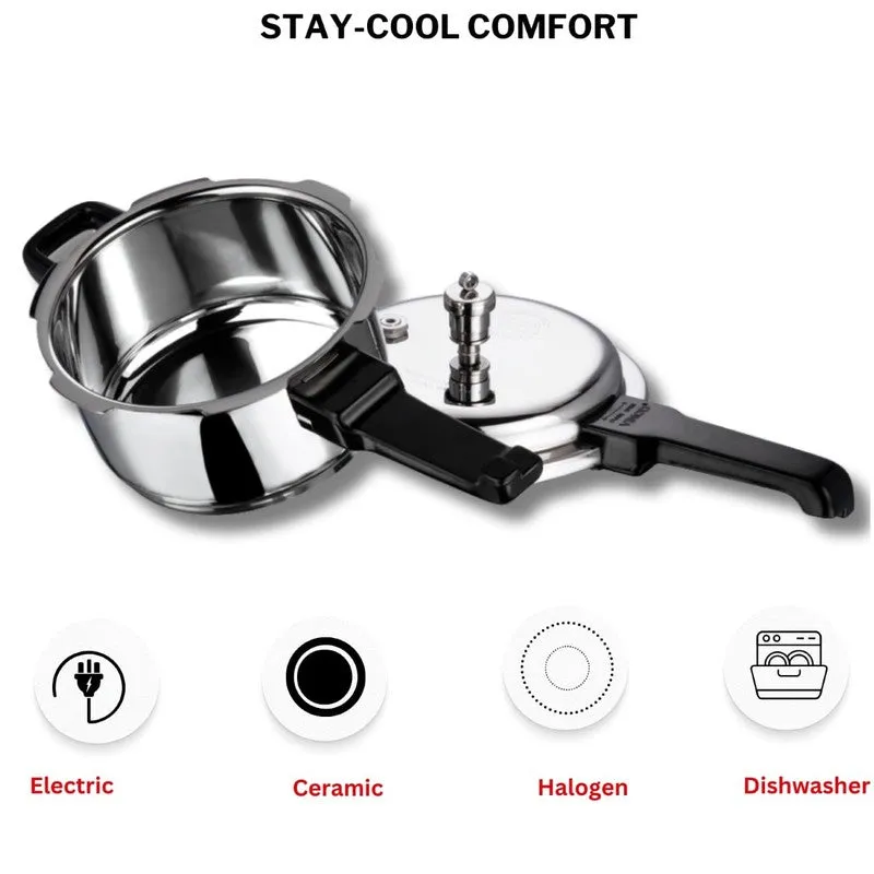 Vinod Prylin Pressure Cooker Stainless Steel - 2000 mL media 6