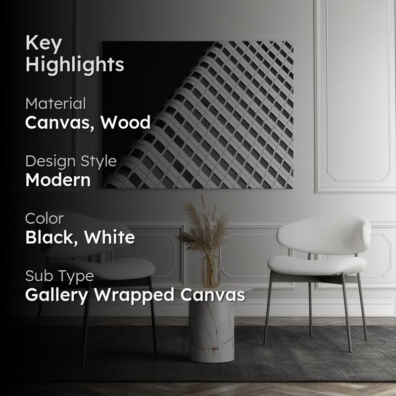 Contrast In Concrete Canvas Wall Painting - Gallery Wrap media 2