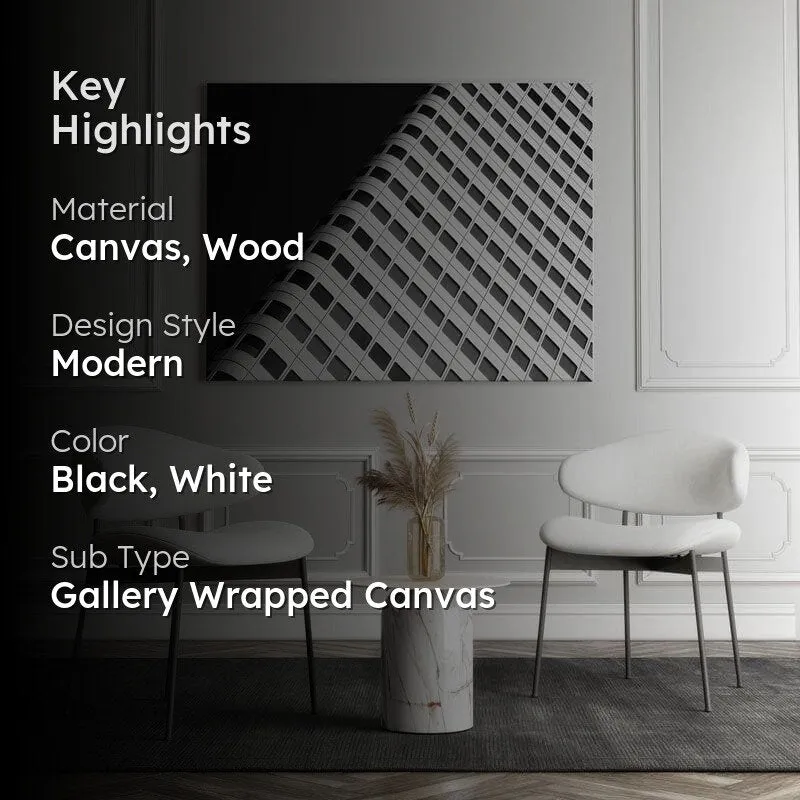Contrast In Concrete Canvas Wall Painting - Gallery Wrap media 2