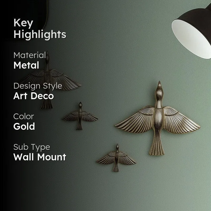 Freedom Flight Bird Metal Wall Accent - Set Of Four media 2