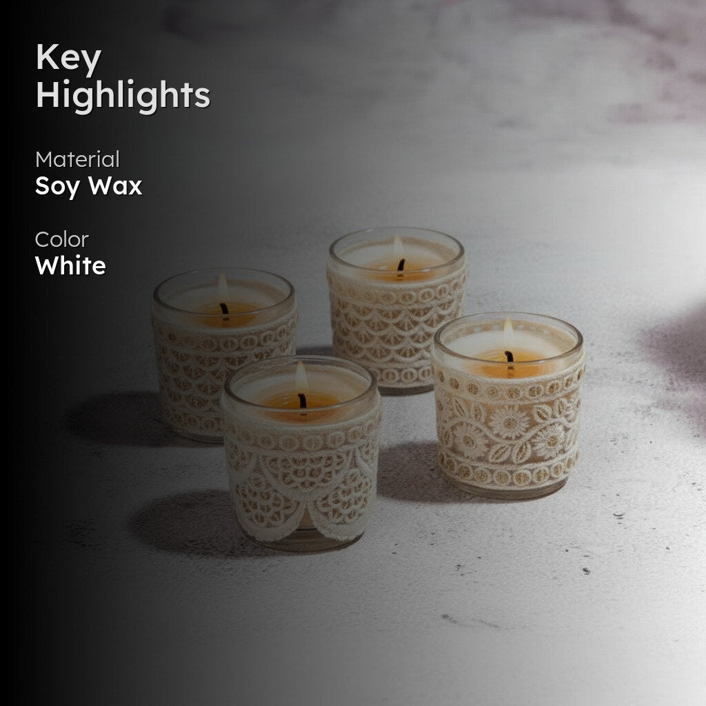 Raina Votive Scented Candle - Set Of Four media 2