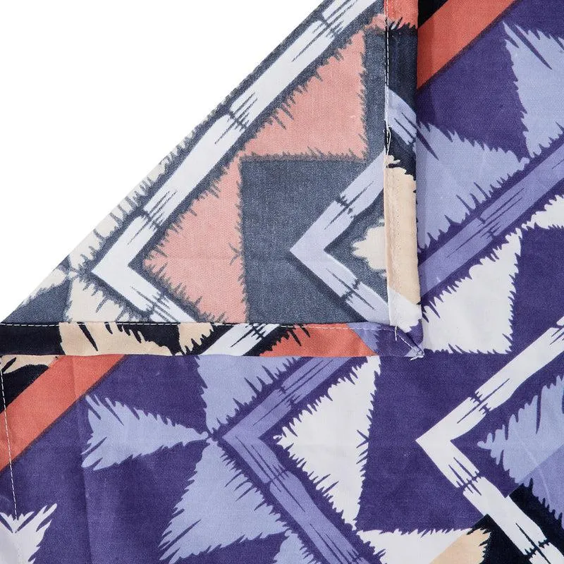 Falcon Geometric PollyCotton Bedsheet - 150 GSM media 5