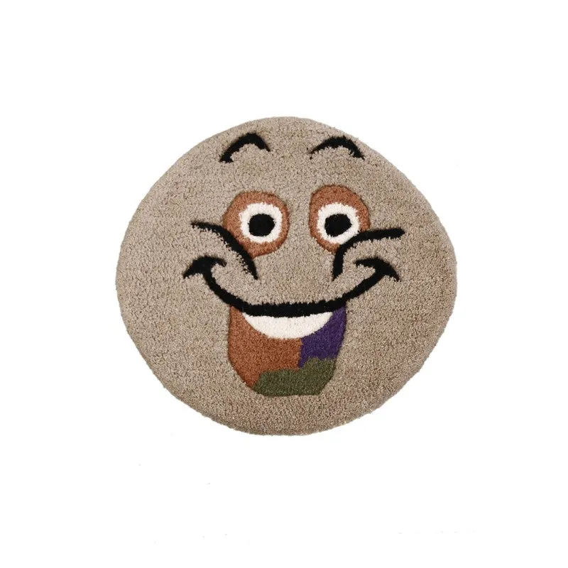 Smile Burst Wool Carpet - Beige media 1
