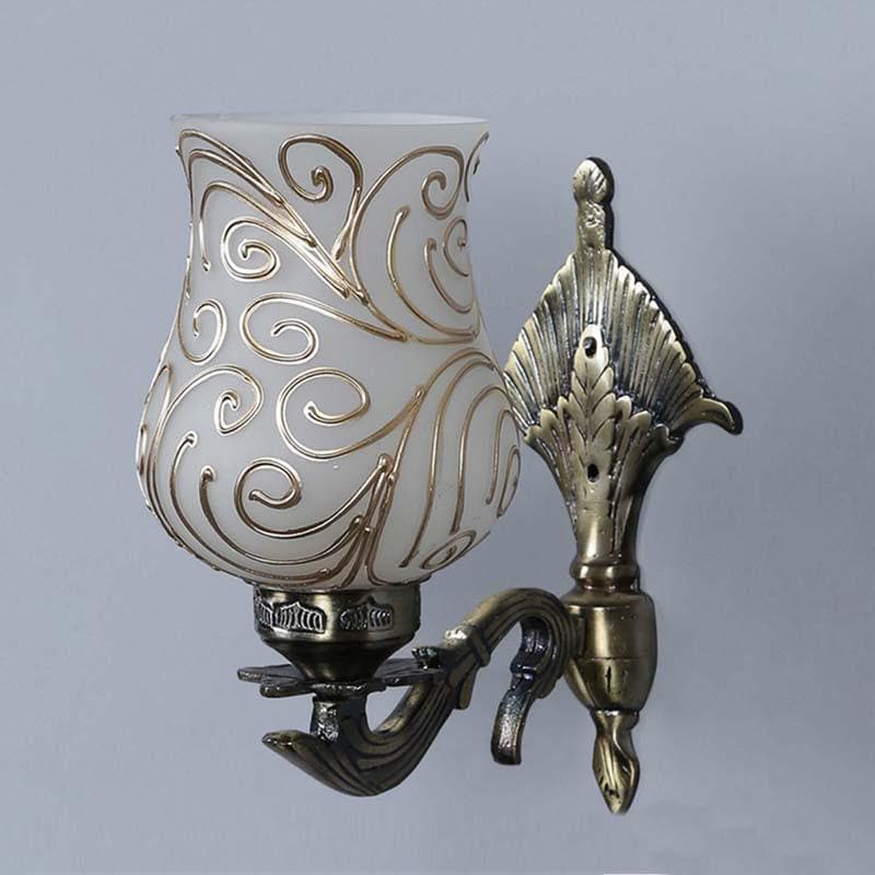 Golden Waves Glass & Metal Wall Lamp media 6