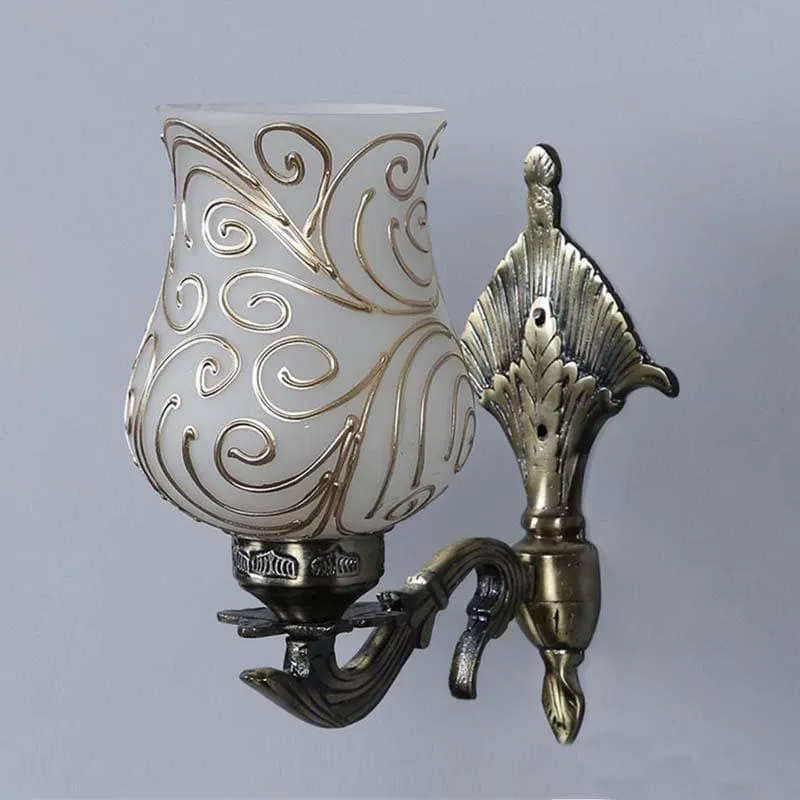 Golden Waves Glass & Metal Wall Lamp media 6