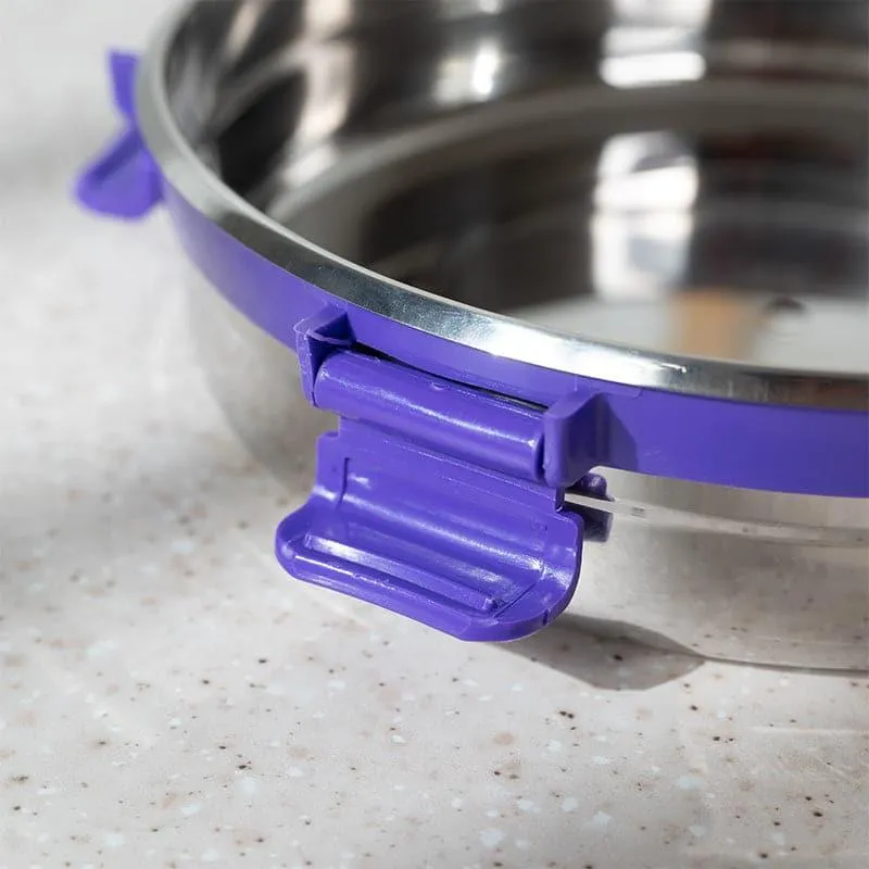 Clip Lock Lunch Box (875 mL) - Violet media 6