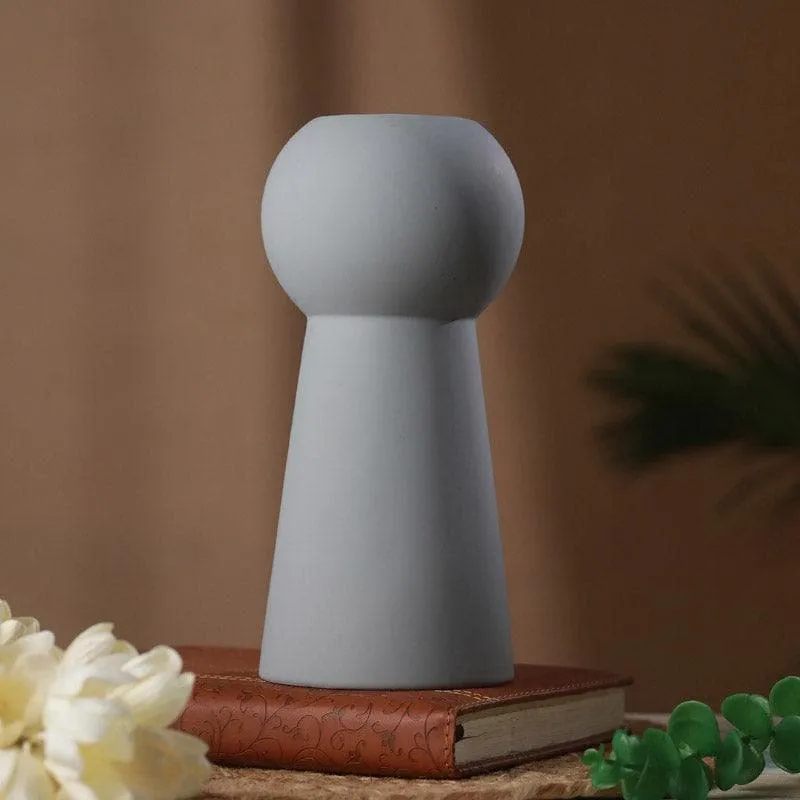 Zircon Ceramic Vase - Grey media 1