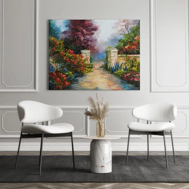 That House Near The Sea Canvas Wall Painting - Gallery Wrap media 1