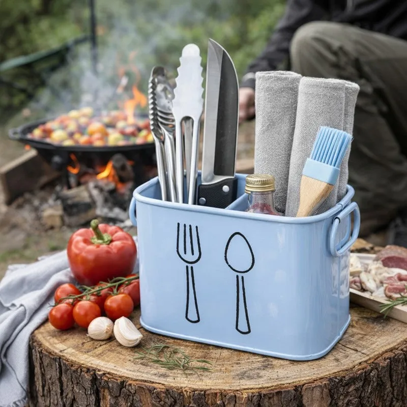 KitchenPro Rust-Free Cutlery Stand - Blue media 3