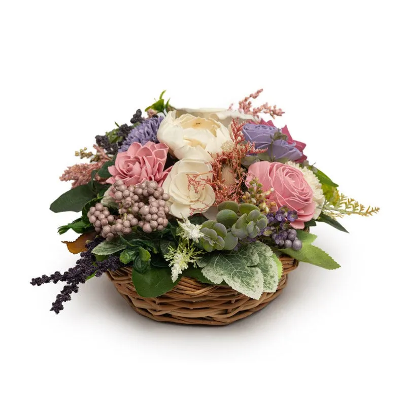 Dalfol Solawood Artificial Flower Basket media 5