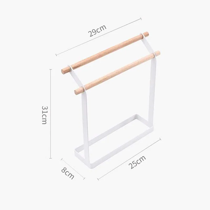 Modern Oakey Steel Towel Hanger media 6