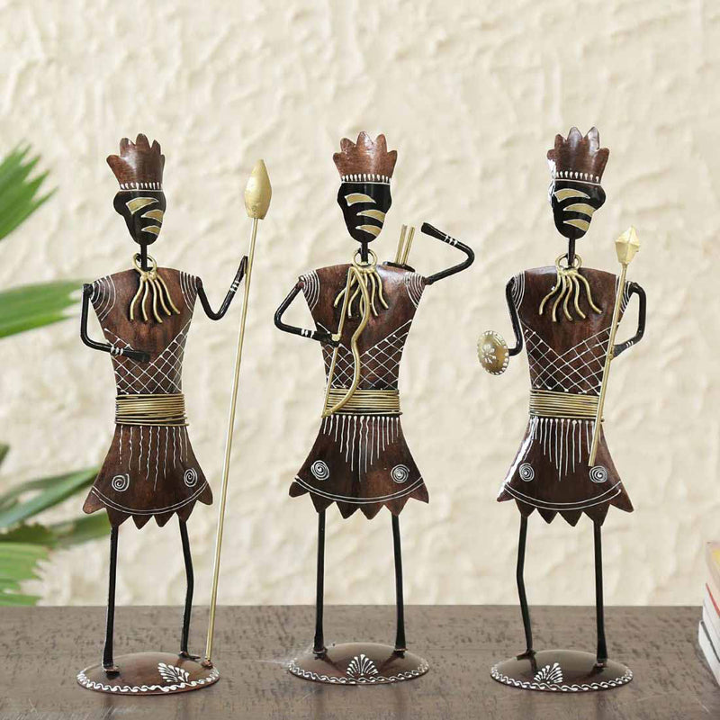 Tribesmen Showpiece - Set Of Three