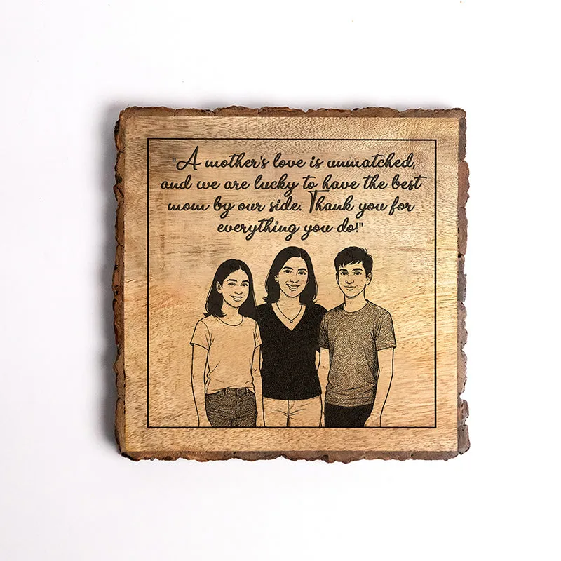 Thank You For Everything You Do Wood Showpiece - Square media 5
