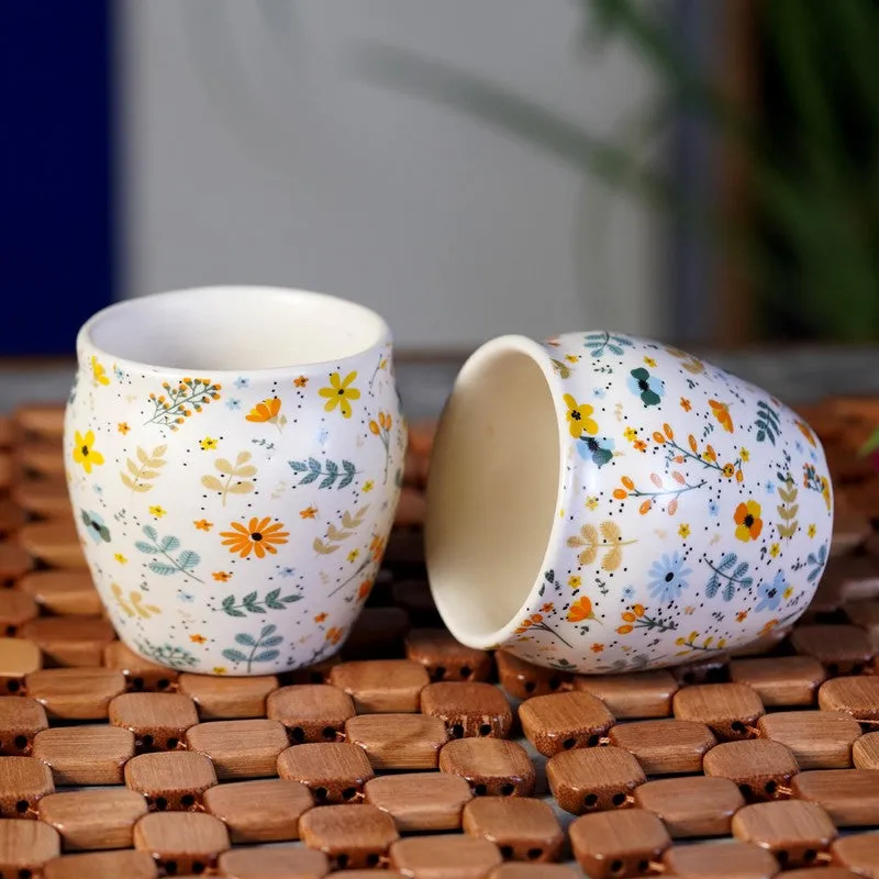 FloraSip Ceramic Kulhad ( 180 mL Each) - Set Of Two media 1