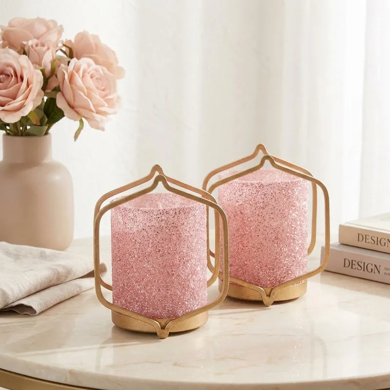 Suzette Double Votive - Baby Pink media 1