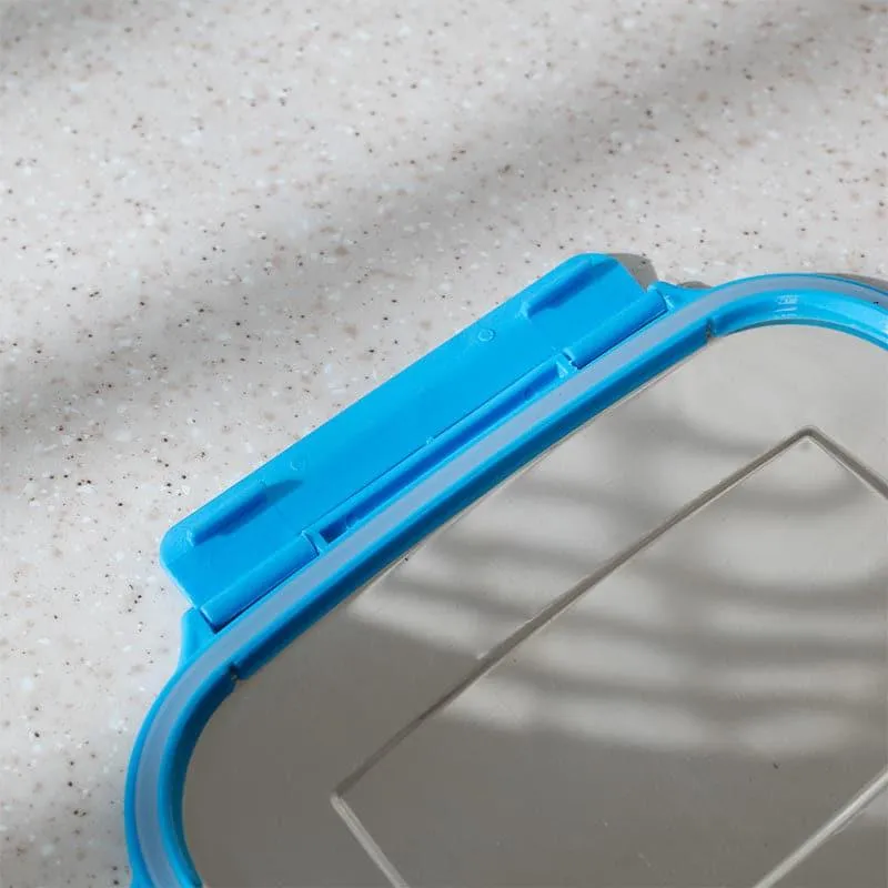 Viora Blue Stainless Steel Lunch Box (775/150 mL) - Two Piece Set media 8