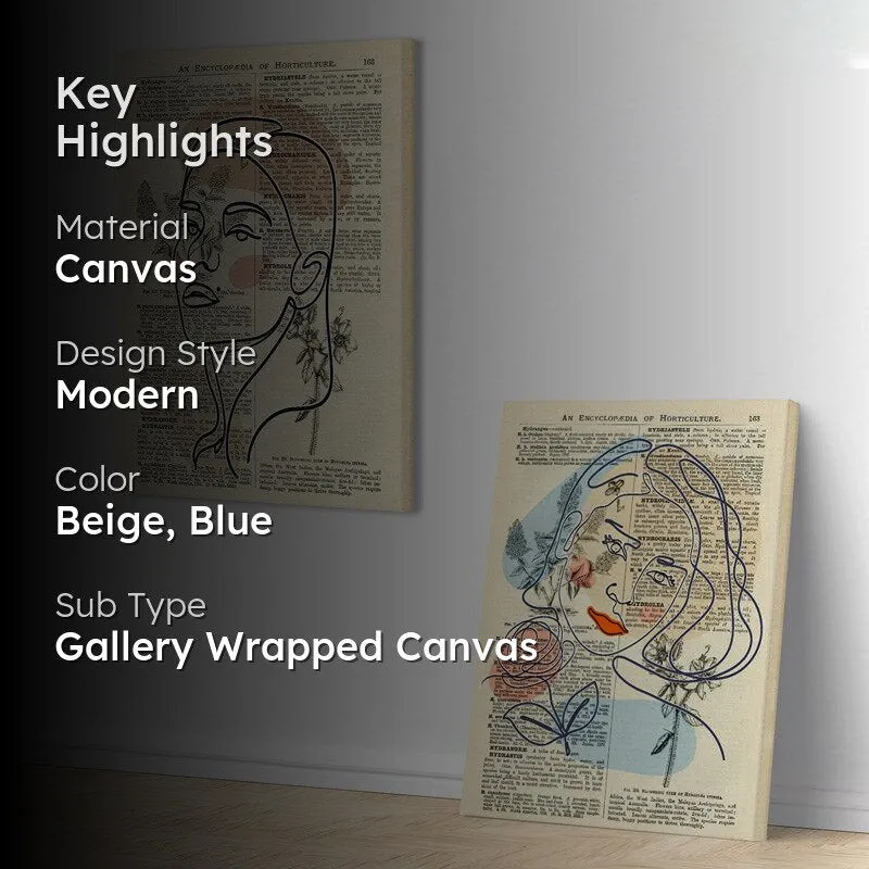 Feminine Flow Wall Painting - Set Of Two media 2