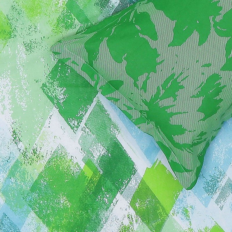 Monte Carlo Modern Muse Cotton Bedsheet (Green) - 104 TC media 6