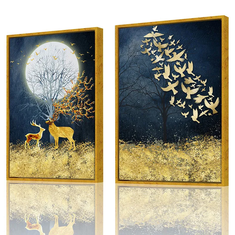 Whimsy Of Night Wall Art - Set Of Two media 3