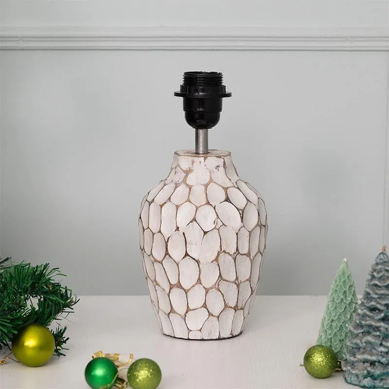 Christmas Tree Yvie Fabric Table Lamp - White media 4