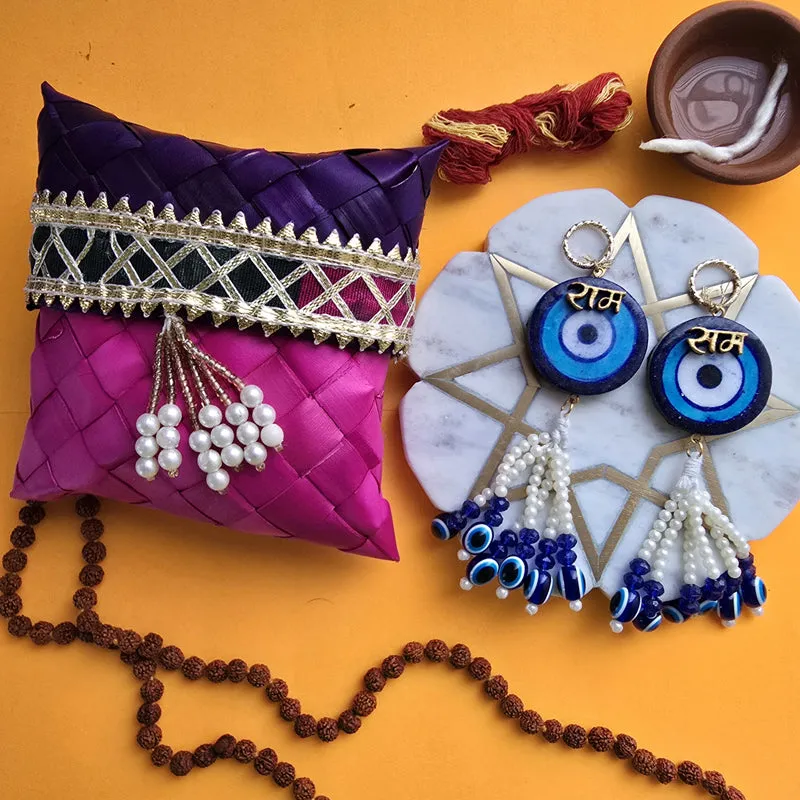 Evil Eye Handcrafted Latkan - Set Of Two media 5
