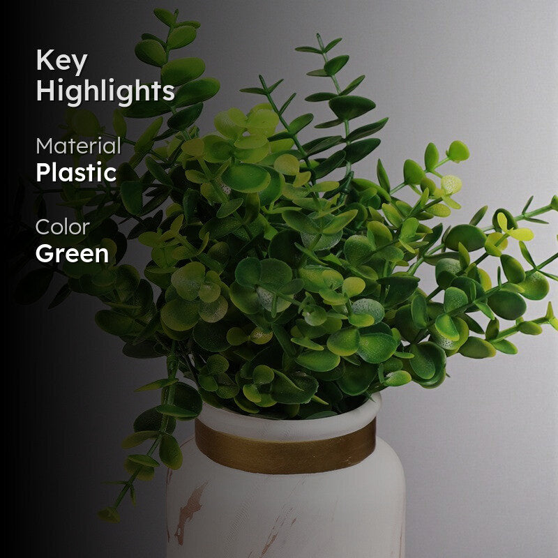 Lush Eucalyptus Artificial Stems - Set Of Two media 2