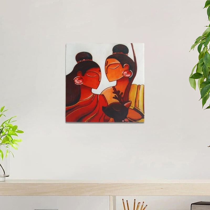 Seetha Ram Printed Marble Wall Accent
