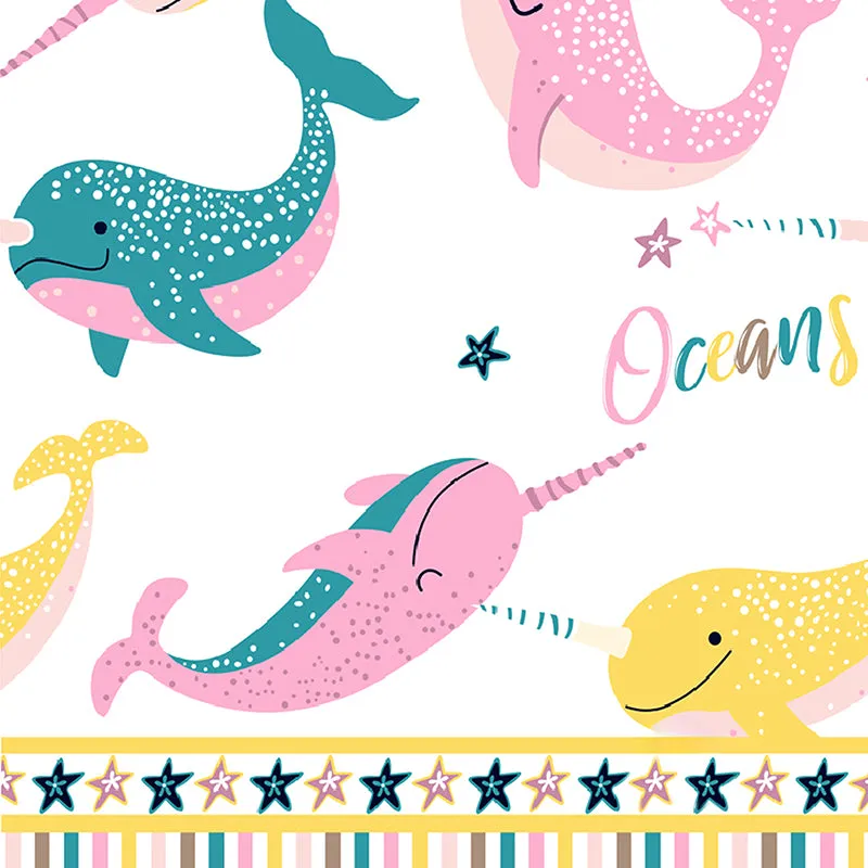 Narwhals Fitted Microfiber Microfiber Bedsheet - 150 GSM media 5