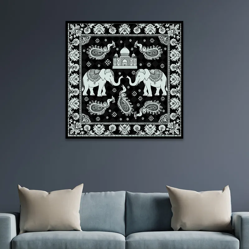 Hastina Monochrome Wall Art With Frame media 3