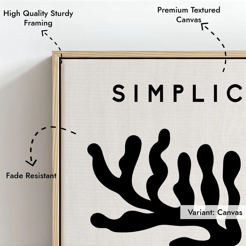 Natural Rhythm Canvas Wall Painting With Brown Frame media 7