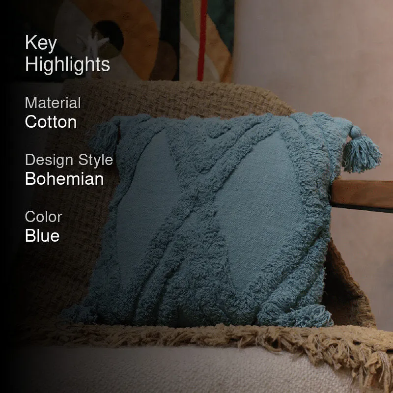 Squish & Stitch  Tufted Cushion Cover - Blue media 2