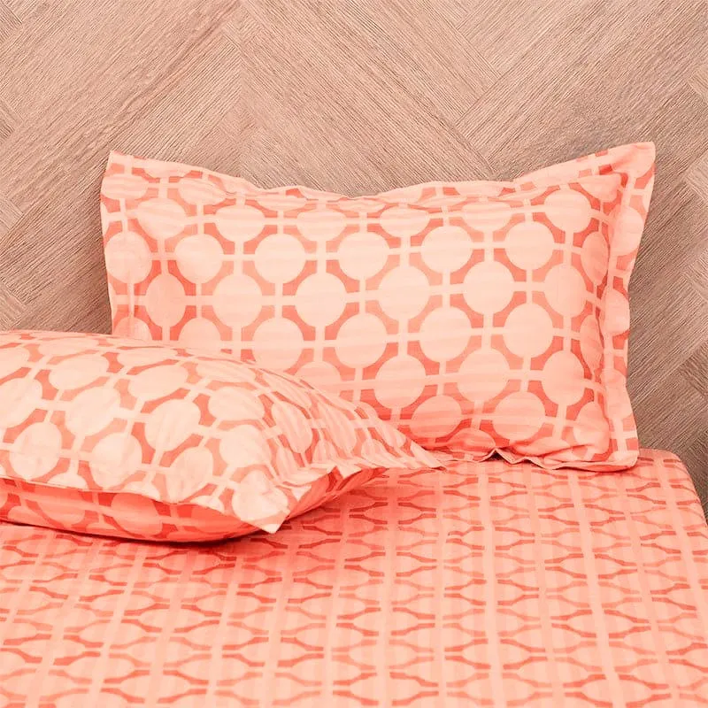 Ulrika Neva Cotton Bedsheet (Rust) - 200 TC media 4