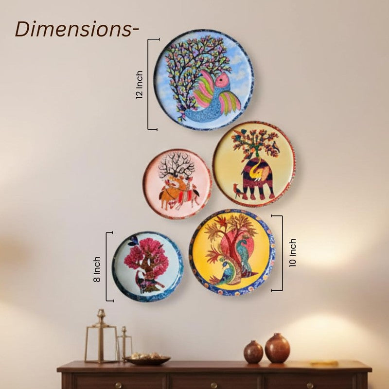 Gondh Charm Wall Plate - Set Of Five media 9