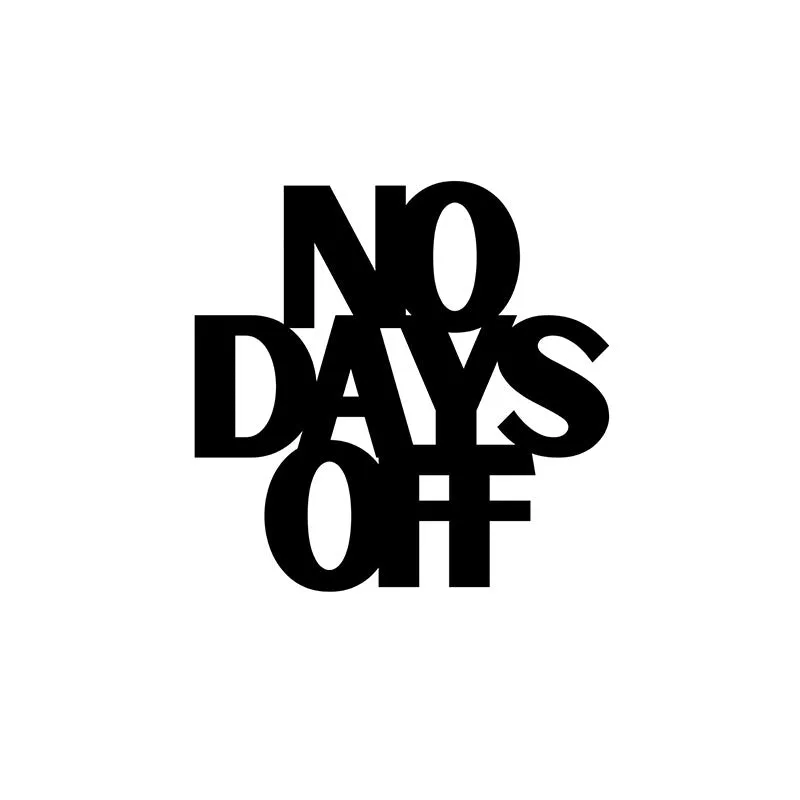 No Days Off Iron Wall Accent media 3